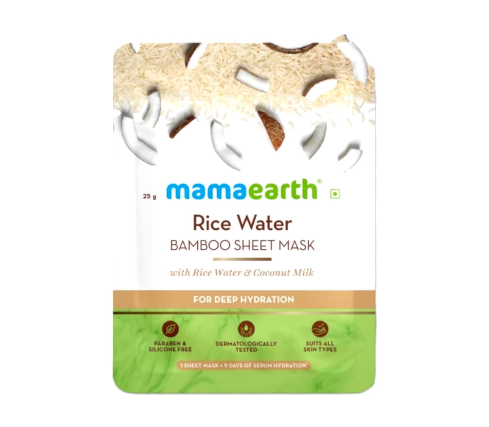 Mama earth Vitamin Rice Water Mask sheet
